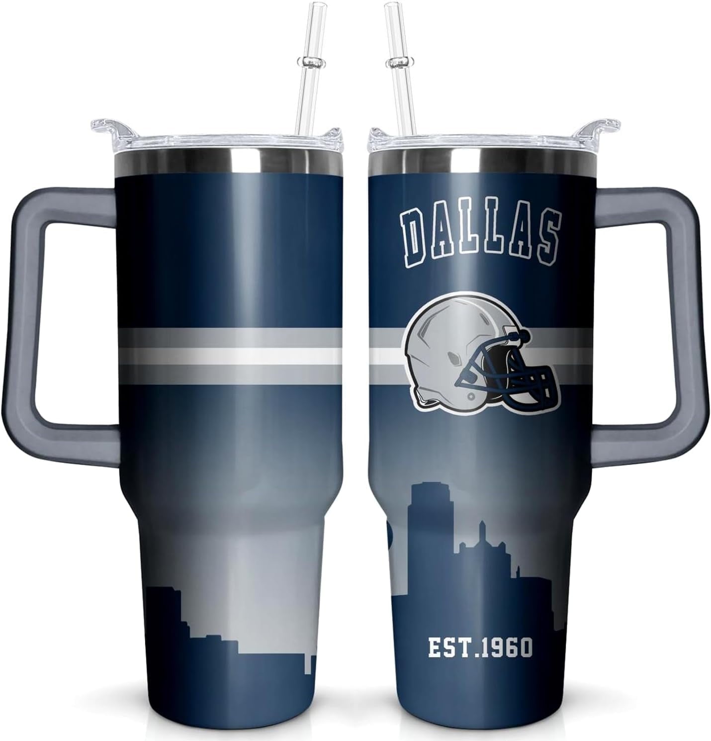 Kansas City 40 OZ Football Tumbler - Lighted Tumbler