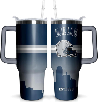 Kansas City 40 OZ Football Tumbler - Lighted Tumbler