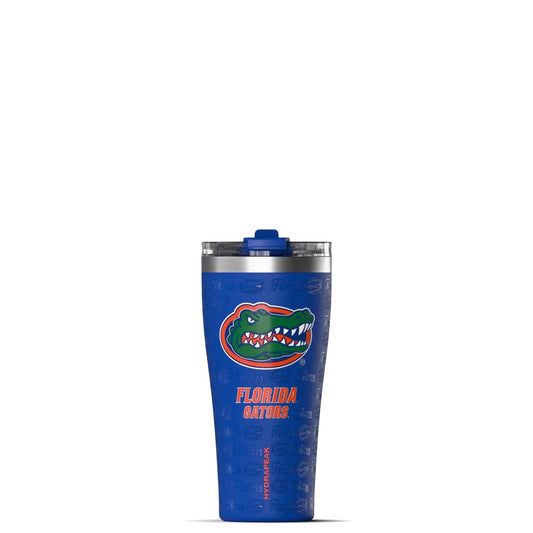 Hydrapeak Officially Licensed Florida Gators Roamer 25 oz Stainless Steel Tumbler, Insulated Tumblers, Water Bottle With Straw
