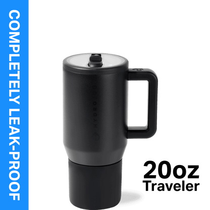 HydroJug Traveler 20 oz Water Bottle - Lighted Tumbler