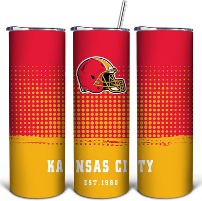 Kansas City 40 OZ Football Tumbler - Lighted Tumbler