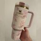 Love Shack Fancy 40oz Tumbler Cup, Insulated Travel Mug Gift valentines mother day Christmas, Gift for Her, Tumblers 40oz