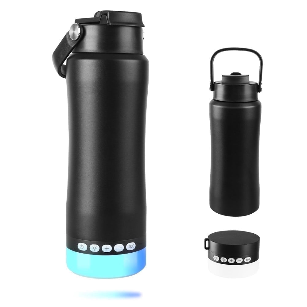 MYONAZ Insulated Water Bottle with Lantern - Lighted Tumbler