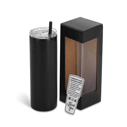 Makerflo Yellow 20 oz Skinny Powder - Lighted Tumbler