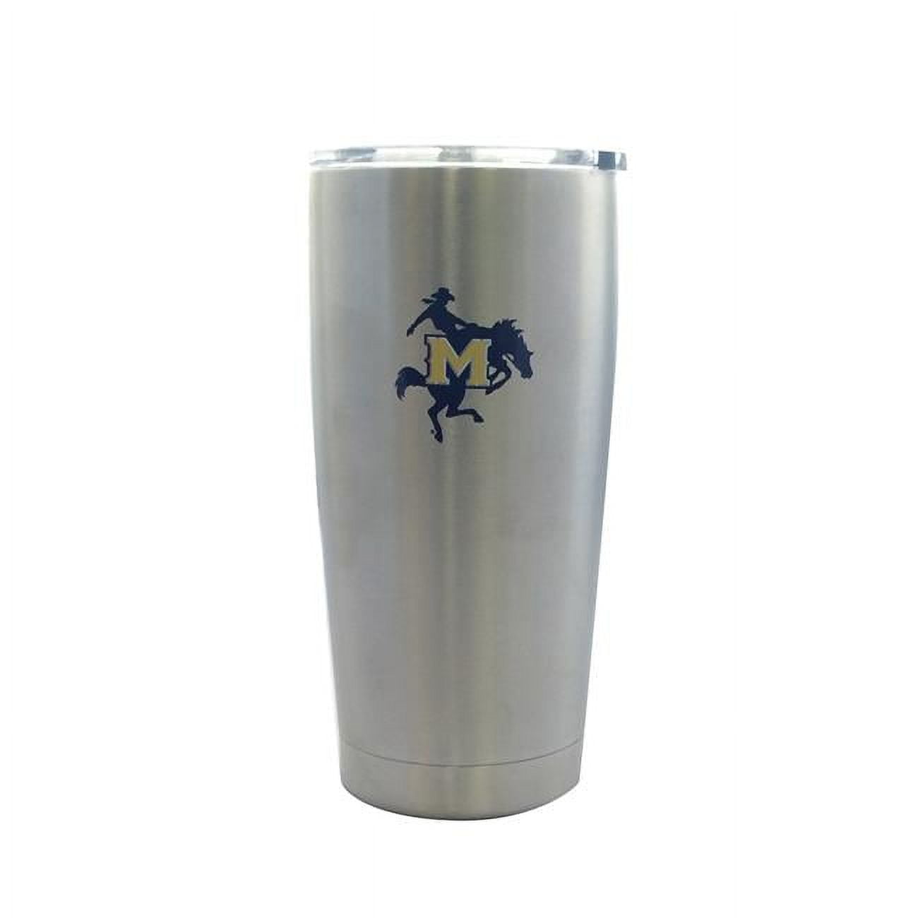 McNeese State Cowboys Travel Tumbler 20oz Ultra Silver