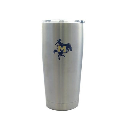 McNeese State Cowboys Travel Tumbler 20oz Ultra Silver