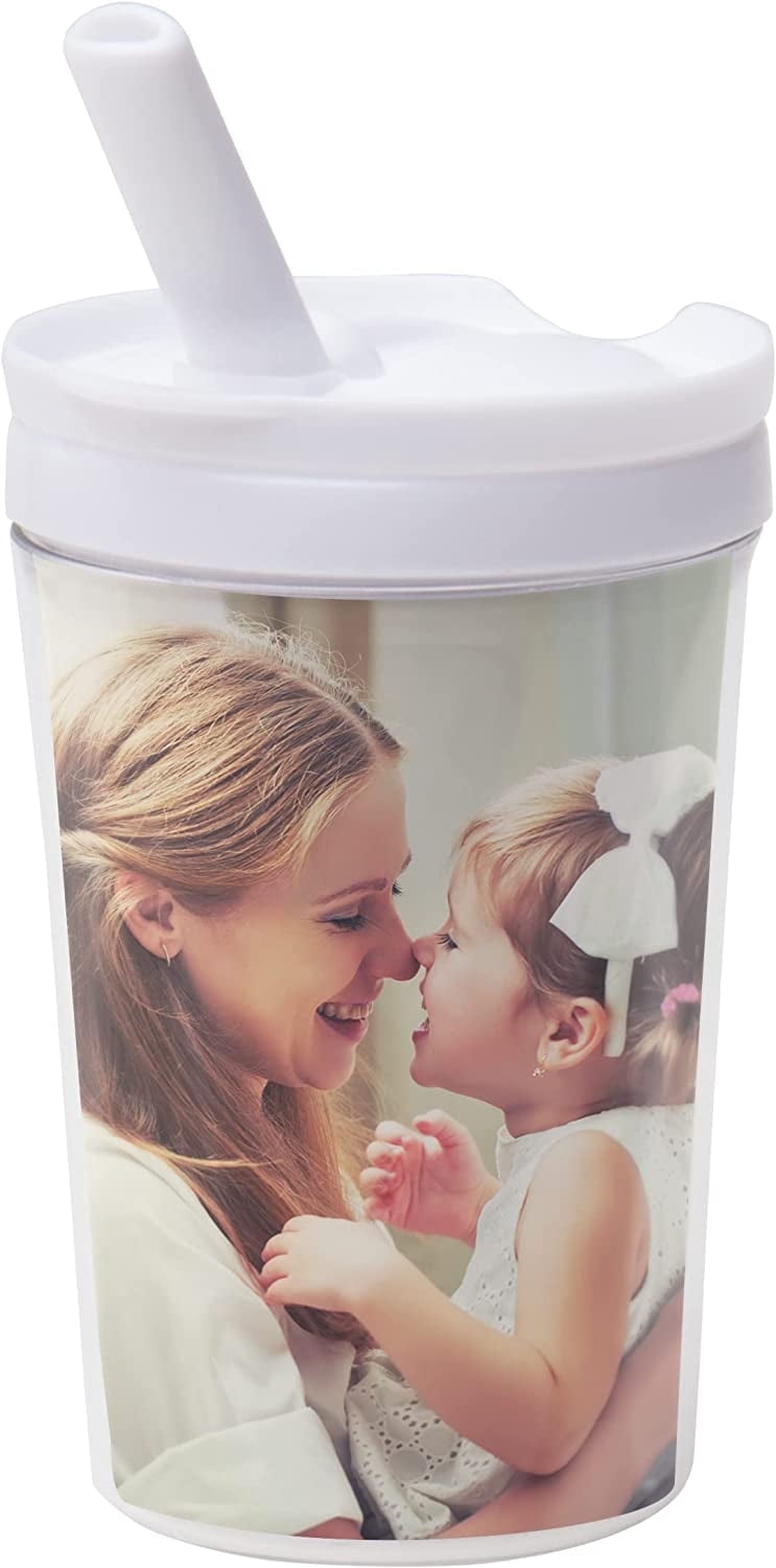 Neil Enterprises Inc. Create Your Own 8 oz. Kids Photo Tumbler with Straw - Pack of 24