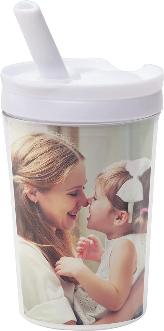 Neil Enterprises Inc. Create Your Own 8 oz. Kids Photo Tumbler with Straw - Pack of 24