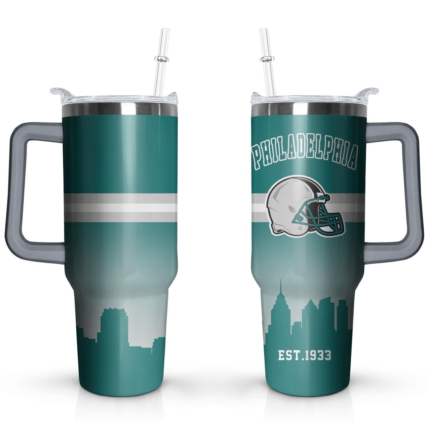 Kansas City 40 OZ Football Tumbler - Lighted Tumbler