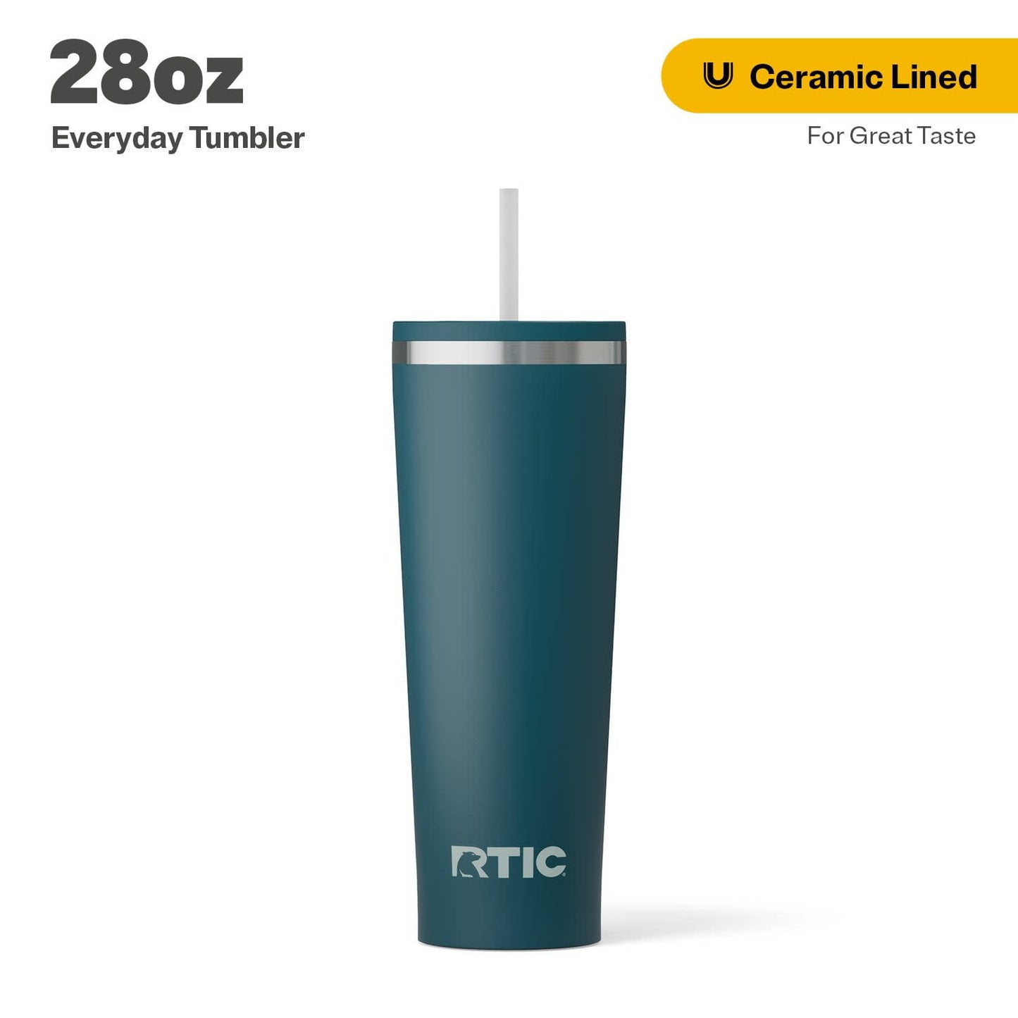RTIC 28 oz Ceramic Lined Everyday Tumbler - Lighted Tumbler