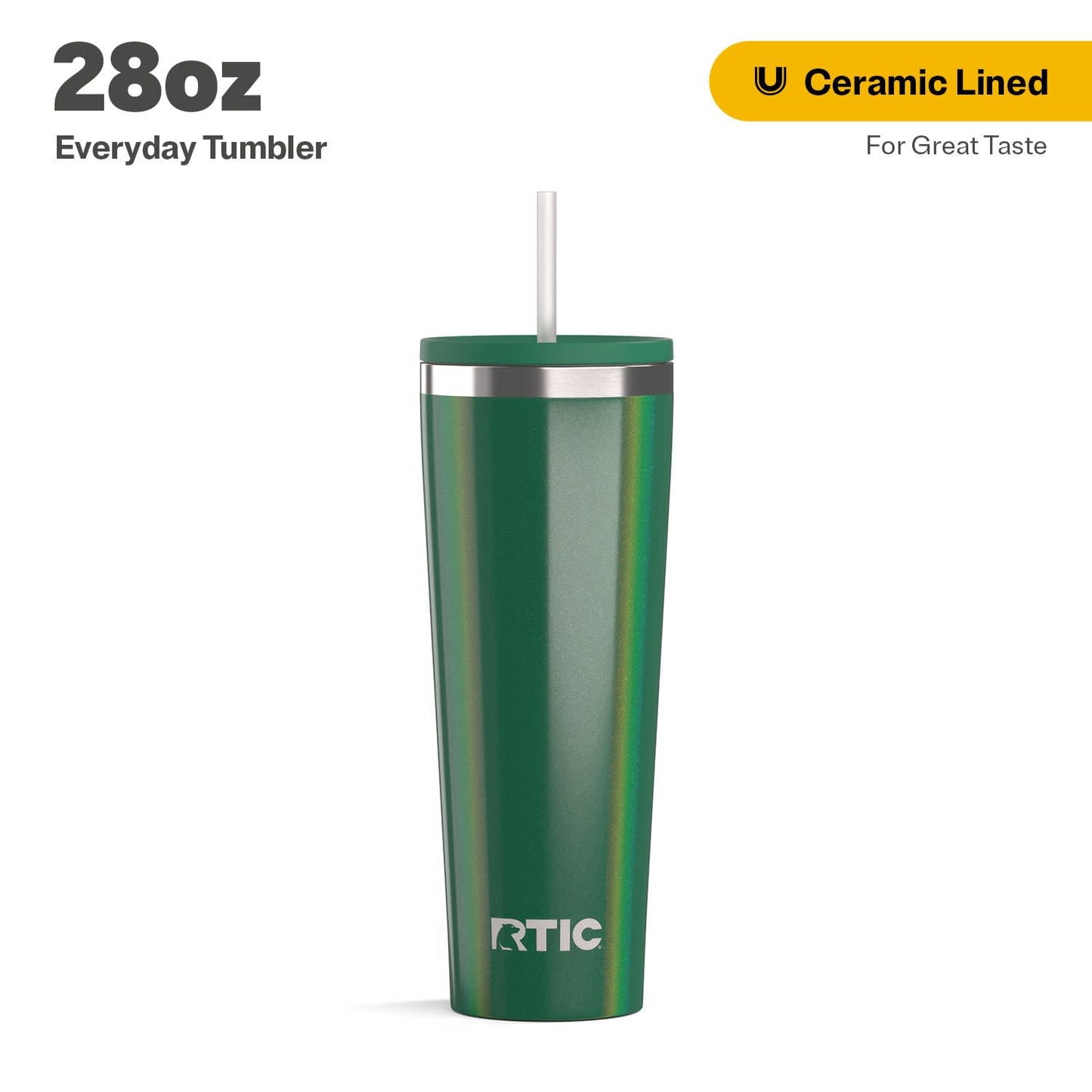RTIC 28 oz Ceramic Lined Everyday Tumbler - Lighted Tumbler