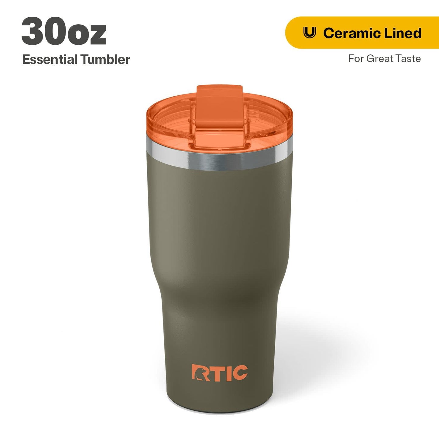 RTIC 30 oz Ceramic Lined Insulated - Lighted Tumbler