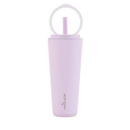 Reduce Halo Tumbler with Spill-Proof Straw & Handle – Lilac, 32 oz