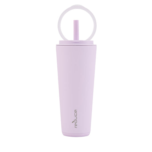 Reduce Halo Tumbler with Spill-Proof Straw & Handle – Lilac, 32 oz
