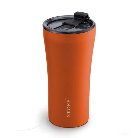 Sttoke Leakproof Lid Shatterproof Tumbler, Powder Coating - Desert Sunburst, 6.9-inch Height, 16 oz.
