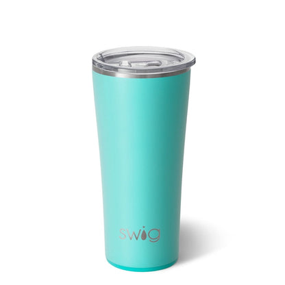 Swig Life 22oz Tumbler | Insulated Stainless Steel Travel Tumbler | Aqua