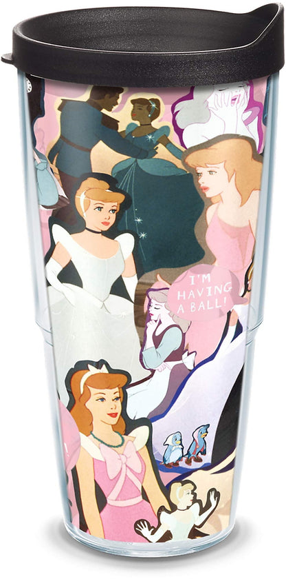 Tervis Disney - Cinderella - 70th Anniversary Made in USA Double Walled Insulated Travel Tumbler, Classic 24oz