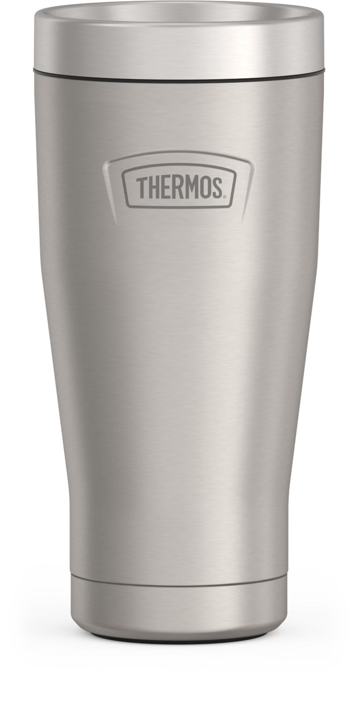 Thermos ICON Series Insulated Tumbler, 16oz, Hot 6 Hrs/Cold 12 Hrs, Dura-Seal Lid, Matte Stainless