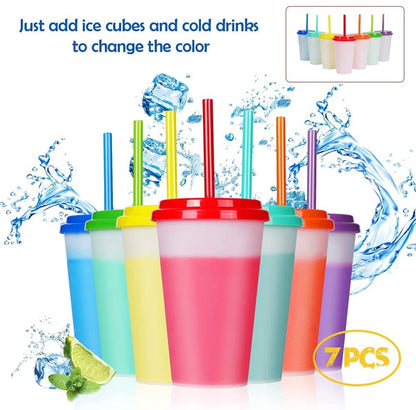 Triani Reusable Plastic Tumblers with Lids - Lighted Tumbler