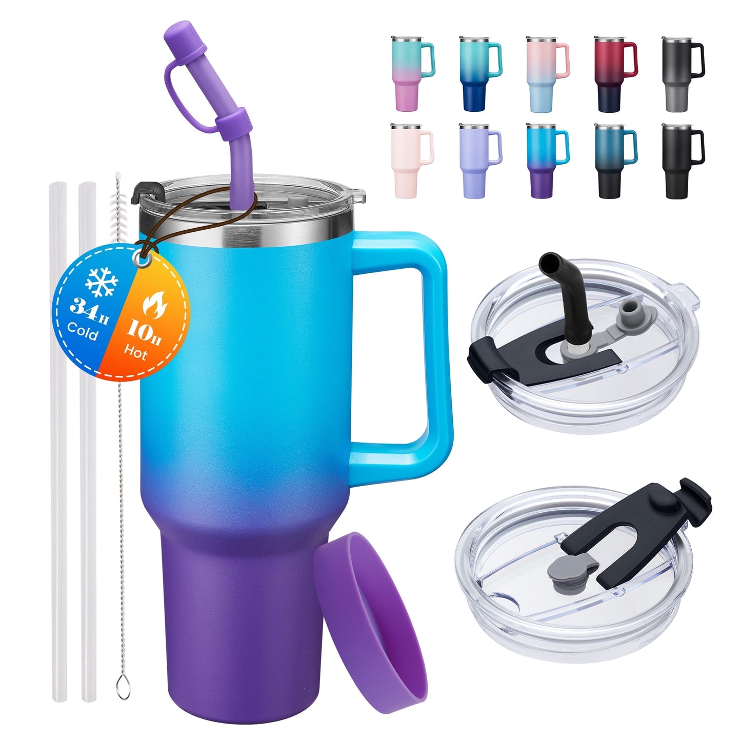 40oz Water Bottle - Lighted Tumbler