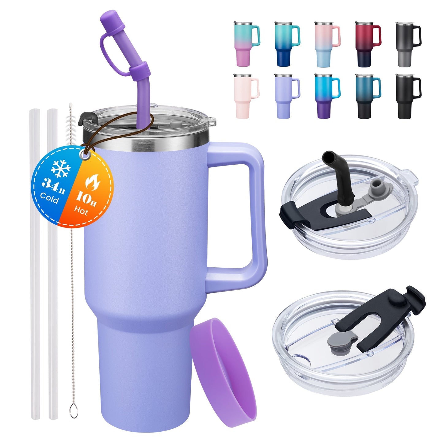 40oz Water Bottle - Lighted Tumbler