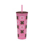 Valentine's Day 22 oz Plastic Hershey's Bar Insulated Tumbler with Straw, XO Design