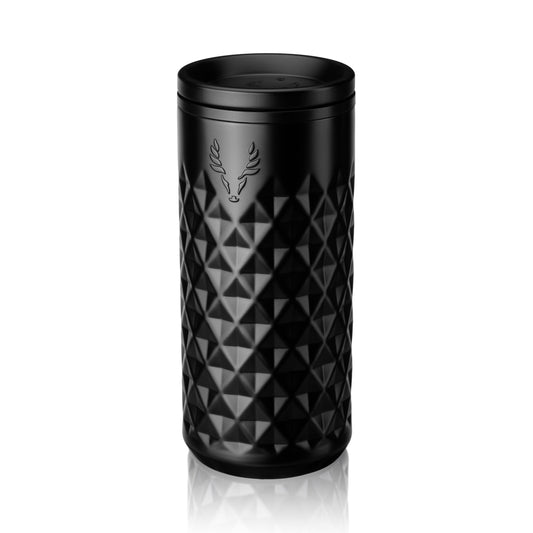 Viski Paragon Stainless Steel Highball Tumbler Home Bar 16oz Set of 1 Black
