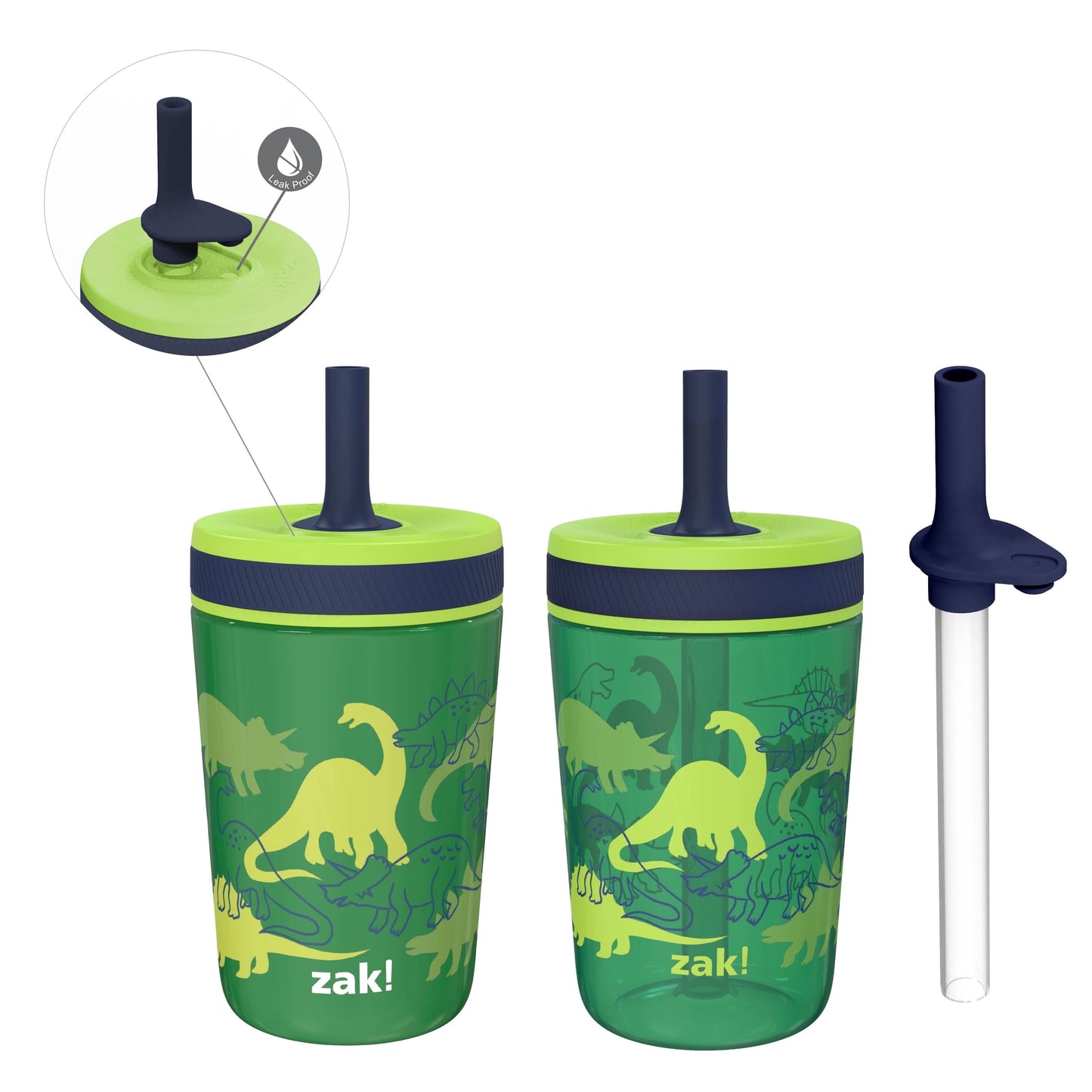 Zak Designs 12oz and 15oz Kelso Straw Tumbler Set - Lighted Tumbler