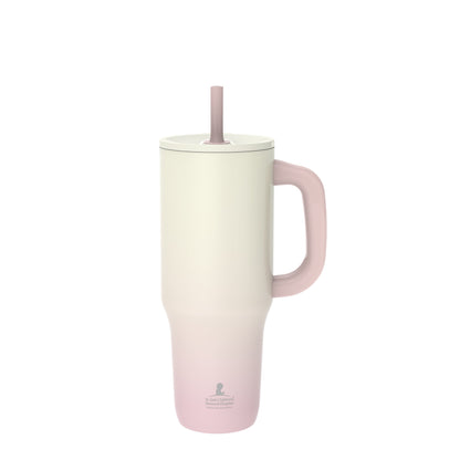 Zak Designs 40oz Stainless Steel Sutton Straw Tumbler Benefiting St. Jude Pink Ombre