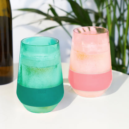 Host Freeze XL Cooling Cup, Double Wall Insulated Tumbler, 12oz, Set of 4