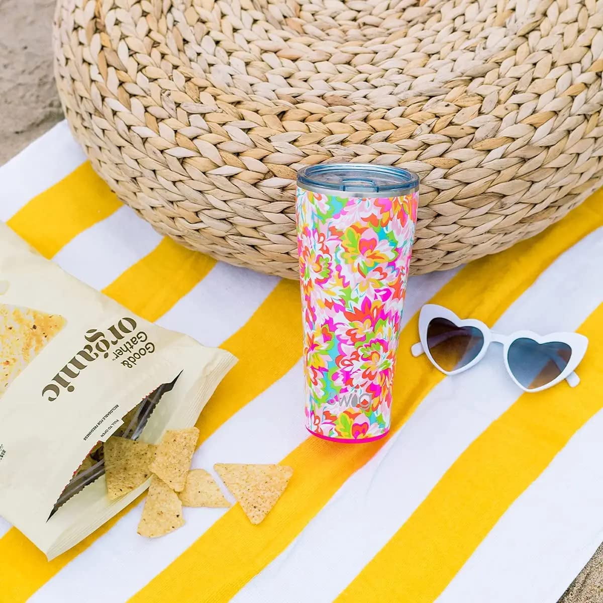 Swig Life 32oz Tumbler | Insulated Stainless Steel Travel Tumbler | Aqua
