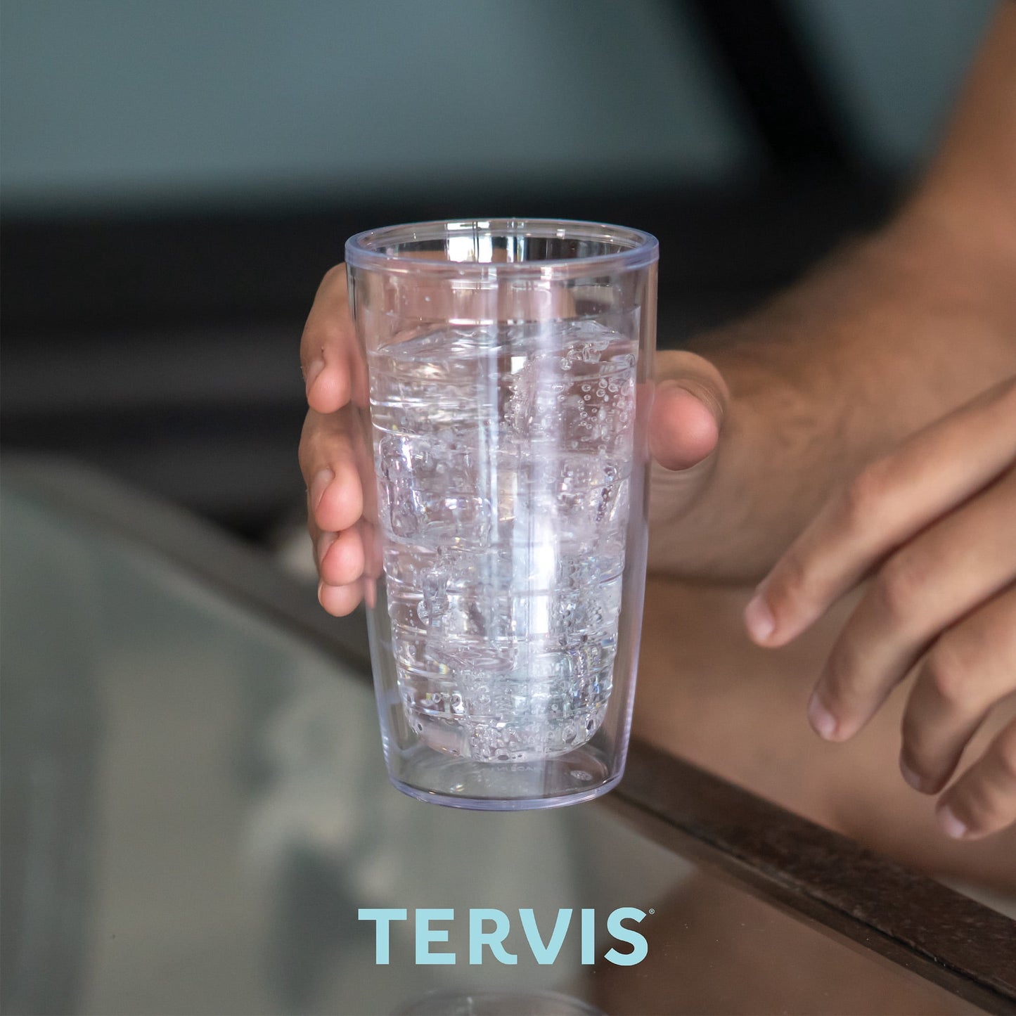 Tervis  Clear & Colorful Tabletop Made in USA Double Walled  Insulated Tumbler Travel Cup Keeps Drinks Cold & Hot, 16oz - 4pk, Citrus Sunrise