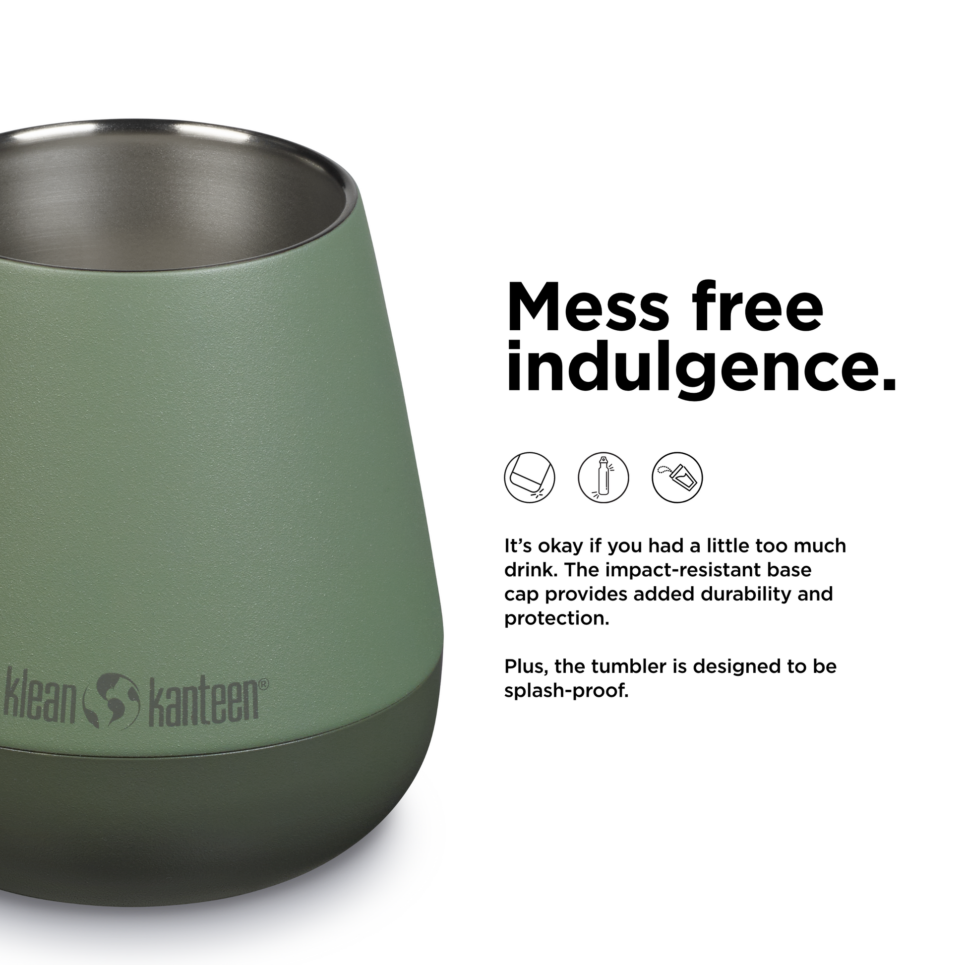 Klean Kanteen Rise 10oz Wine Tumbler - Stainless Steel - Sea Spray