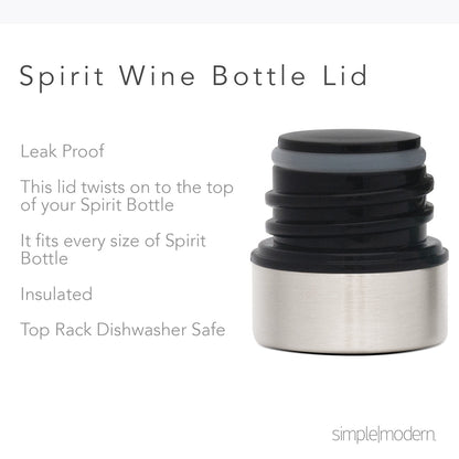 Simple Modern Spirit Wine Bundle - 2 12oz. Wine Tumbler Glasses with Lids & 1 Wine Bottle - Vacuum Insulated 18/8 Stainless Steel Ombre: Sorbet
