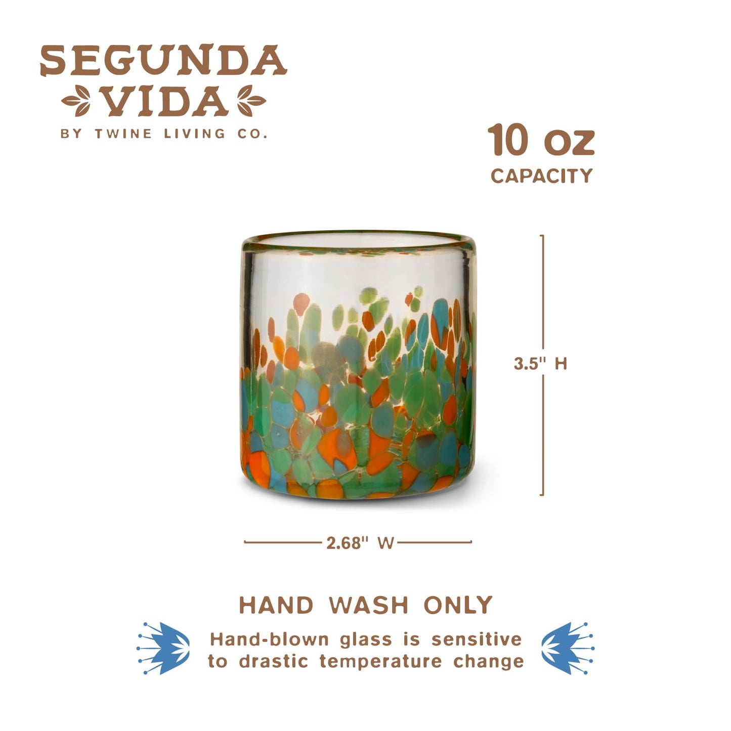 Segunda Vida Viajar Short Tumblers, Birthday, Wedding Gifts 12oz Set of 2
