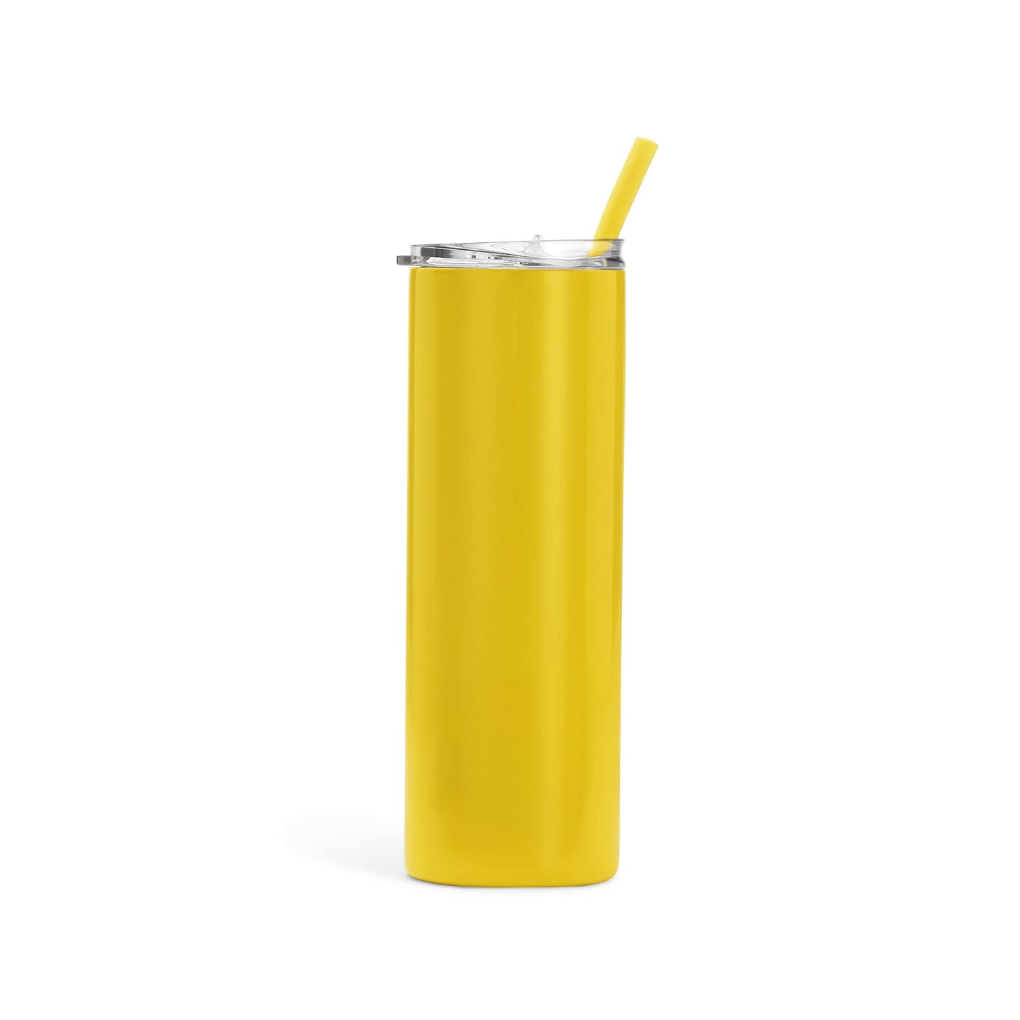 Makerflo Yellow 20 oz Skinny Powder Coated Tumbler (25 Pack) Ideal for DIY Crafts -Laser Engraving