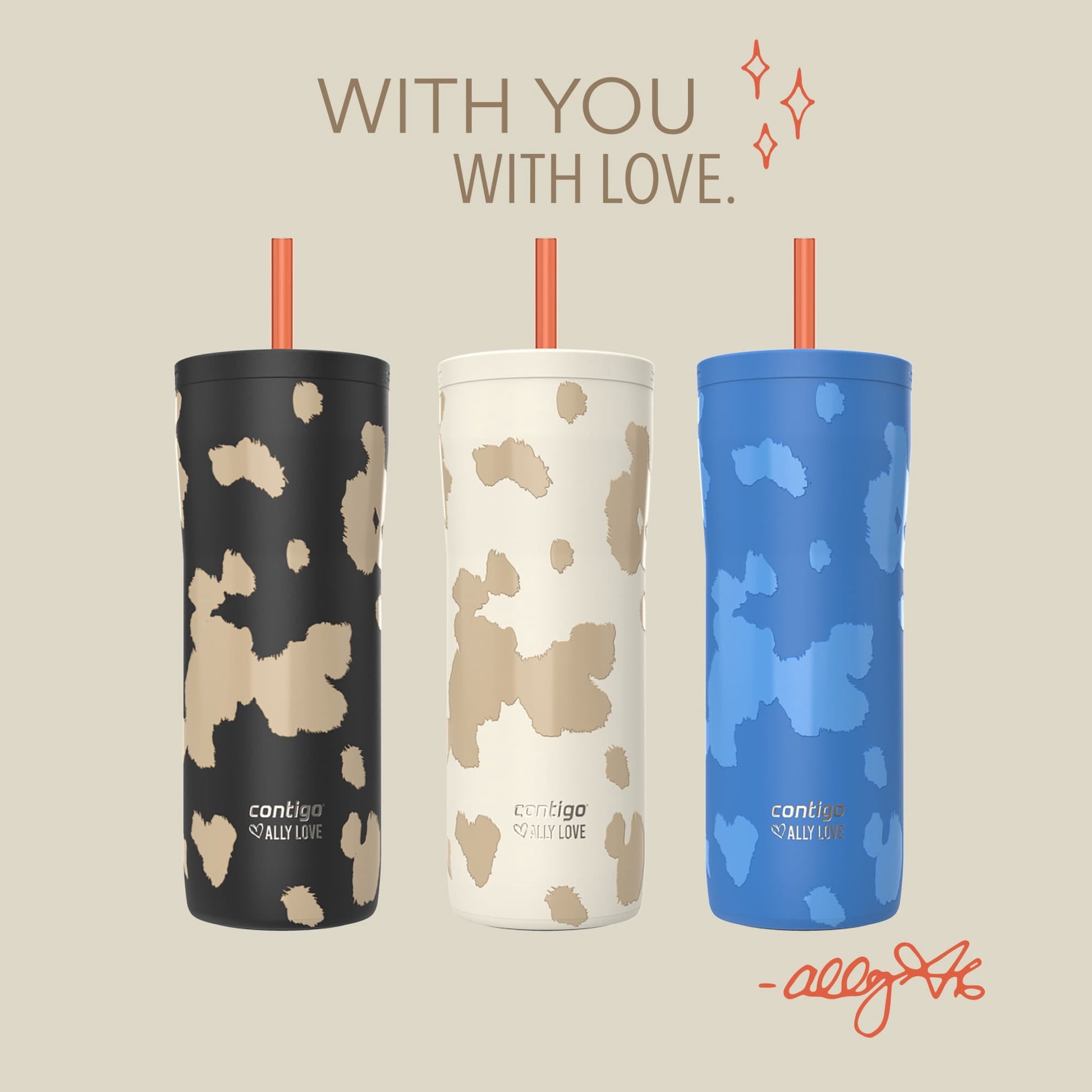 Contigo Streeterville 2.0 Insulated Stainless Steel Tumbler with Straw, 24oz, Oatmilk