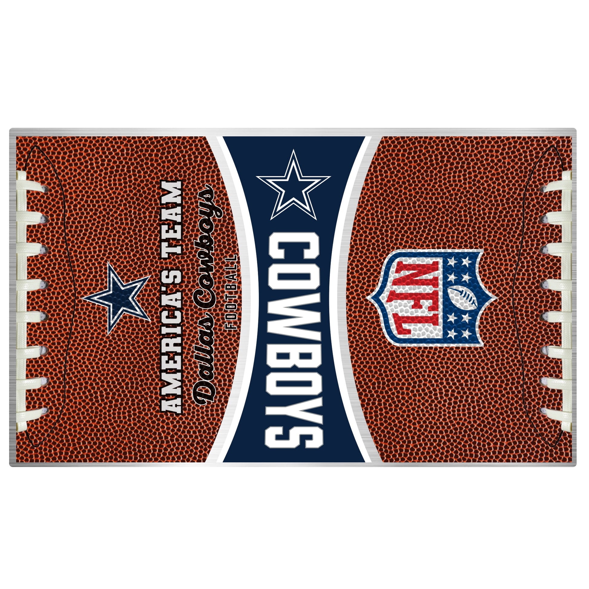 Dallas Cowboys 32 Ounce Big Slim Tumbler with Gameball Graphics