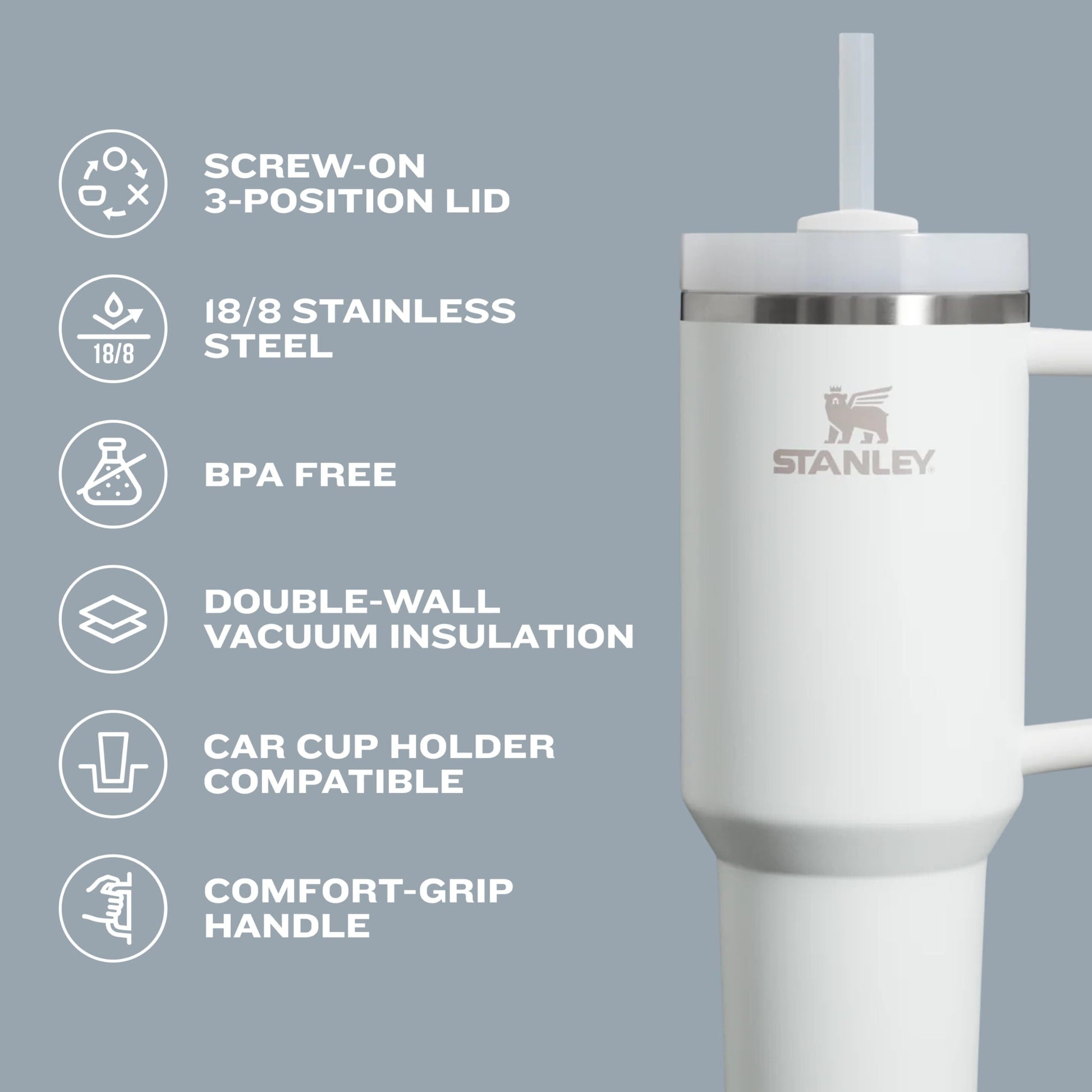 Stanley Cup 40oz Stainless Steel Vacuum Insulated Tumbler