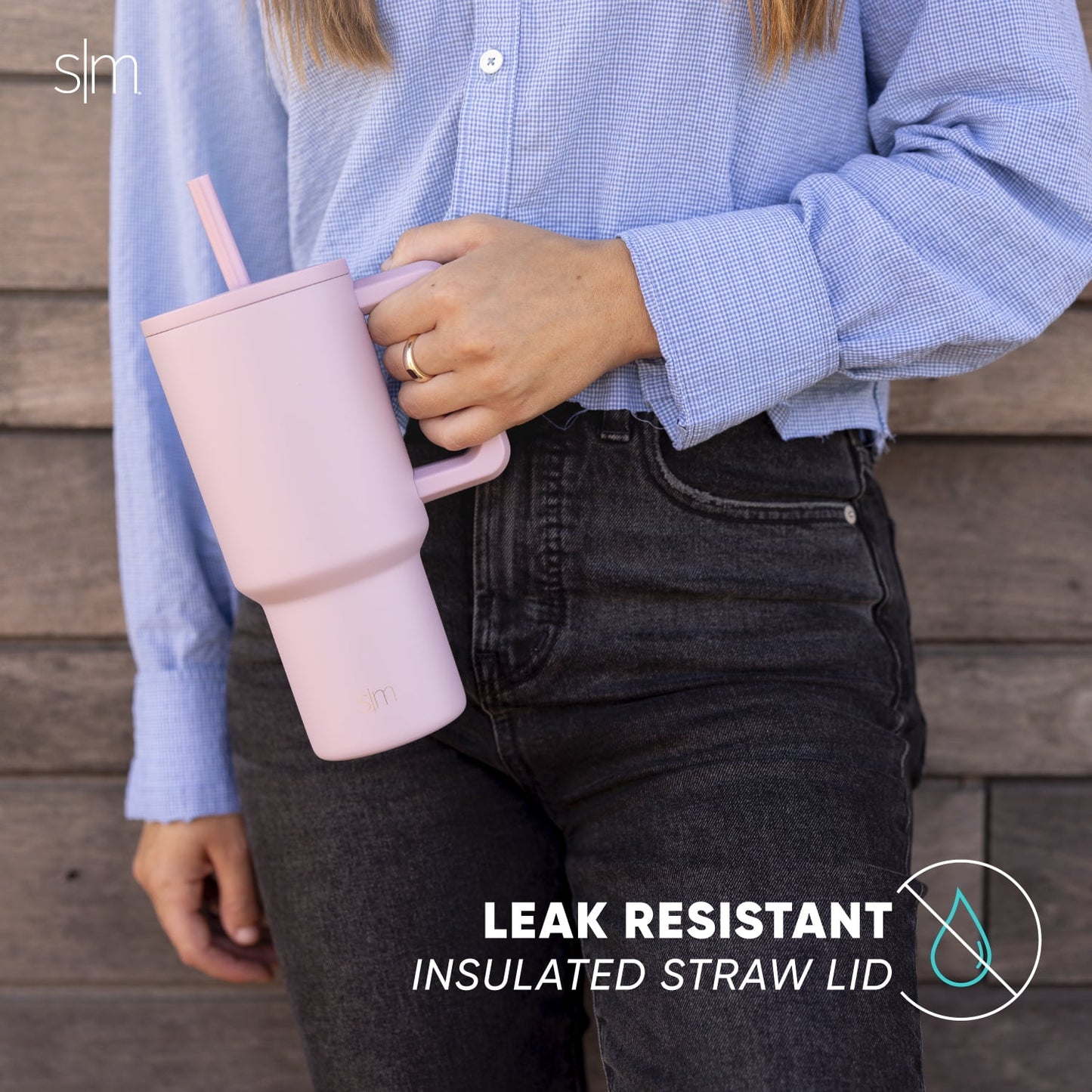 Simple Modern 30 fl oz Insulated Stainless Steel Trek Tumbler with Straw Lid | 80s Mix