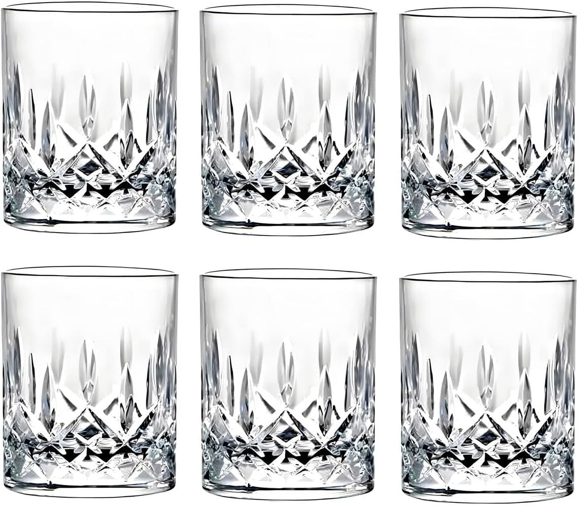 9 Oz Set of 6 Tritan Plastic Drinking Glasses Dishwasher Safe BPA Free Unbreakable Juice Glasses Acrylic Tumblers Reusable Highball Water Glasses