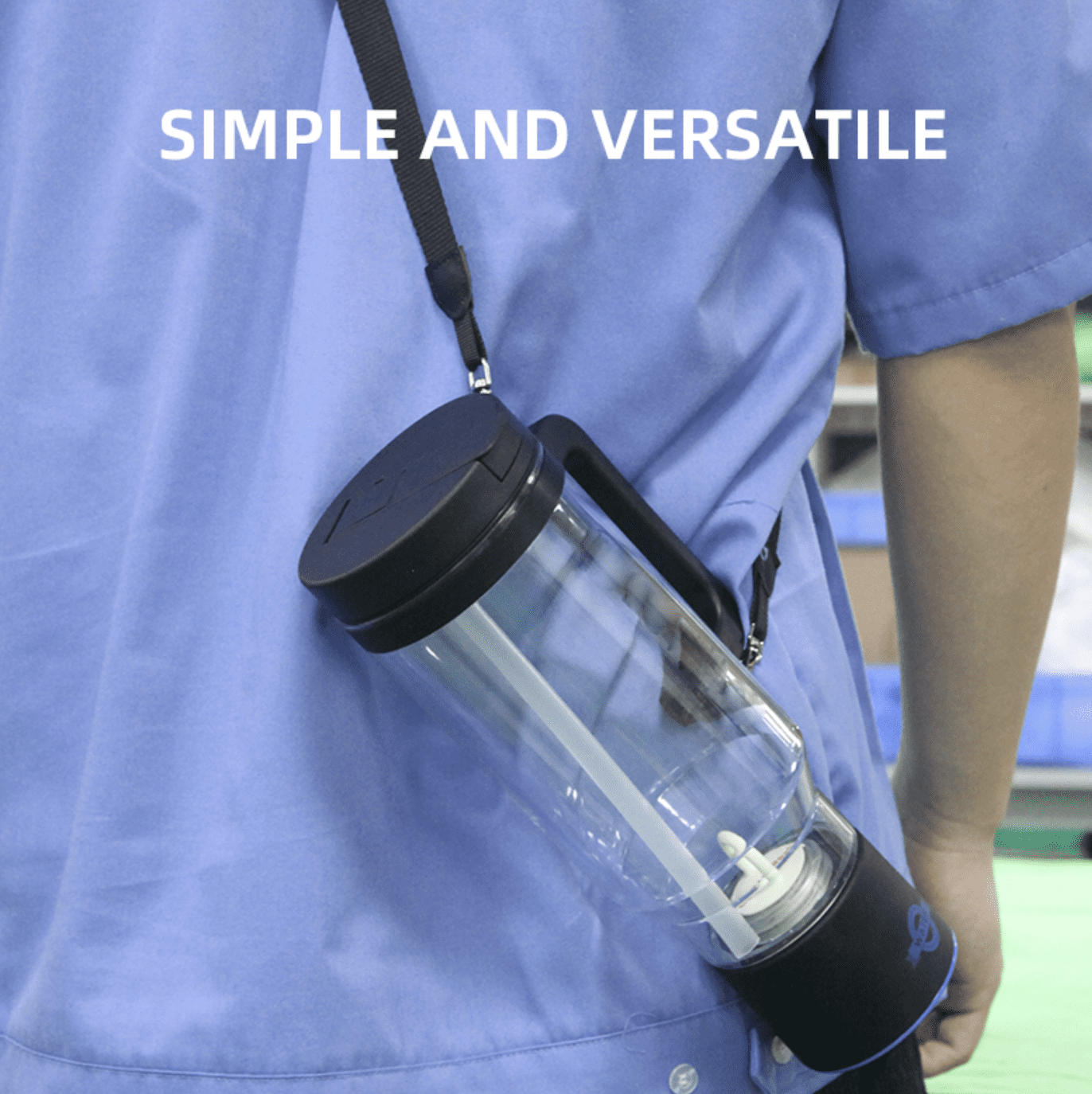 H2FLOW Hydrogen Water Tumbler | 3000 PPB Molecular H2 | Titanium/Platinum Electrodes | Leakproof Large Hydrogen Bottle 1000 mL