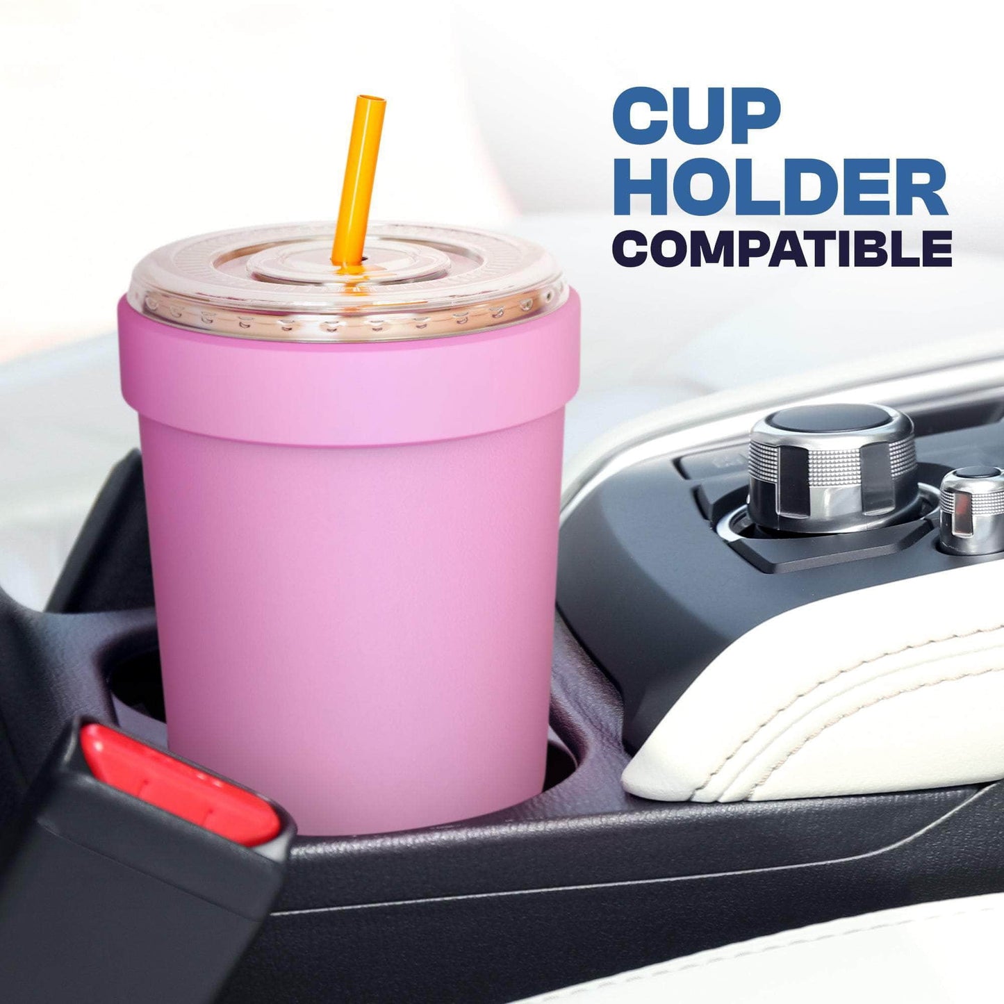 Frostbuddy | To Go Buddy - 30 oz Stainless Steel Vacuum Insulated Tumbler Cup - thermal cups for hot and cold drinks - stainless steel Tumbler Dunkin Cup (Black)