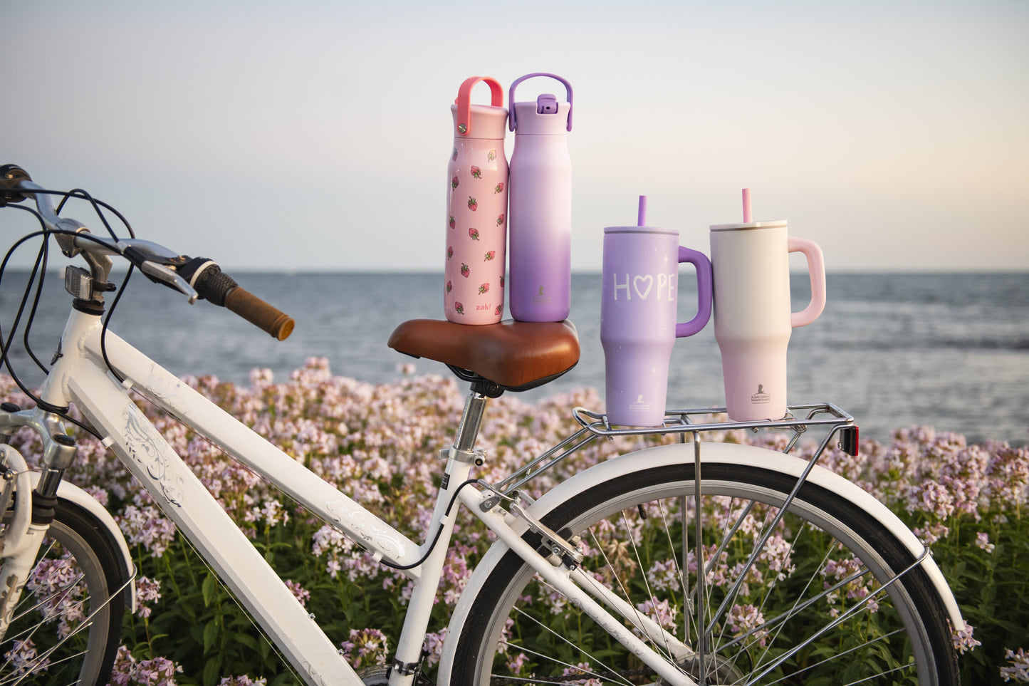Zak Designs 40oz Stainless Steel Sutton Straw Tumbler Benefiting St. Jude Pink Ombre