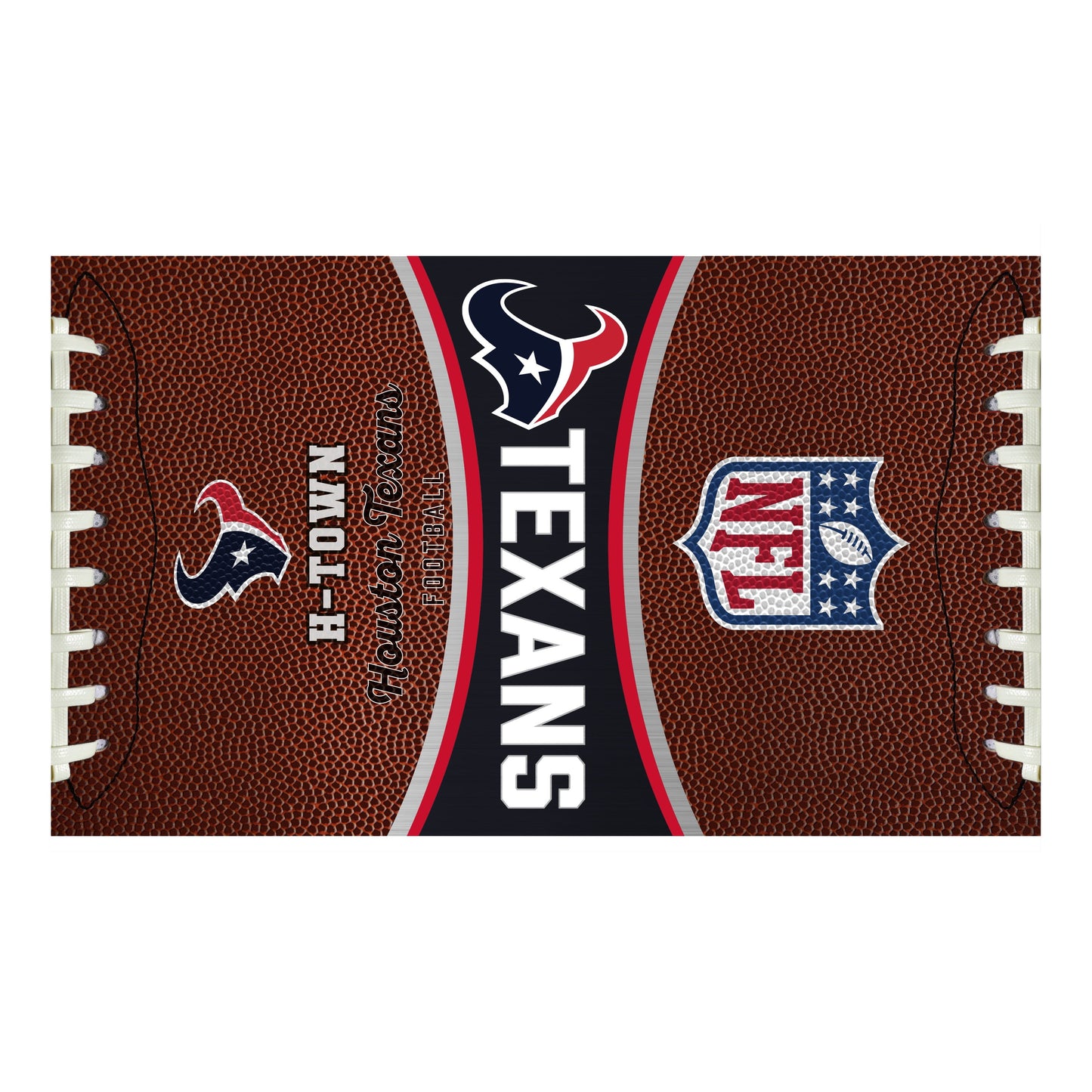 Houston Texans 32 ounce vacuum insulated stainless steel tumbler with Gameball graphic