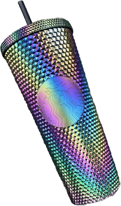 Starbucks Fall 2023 Black Bling Oil Slick Studded 24oz Venti Tumbler Cup