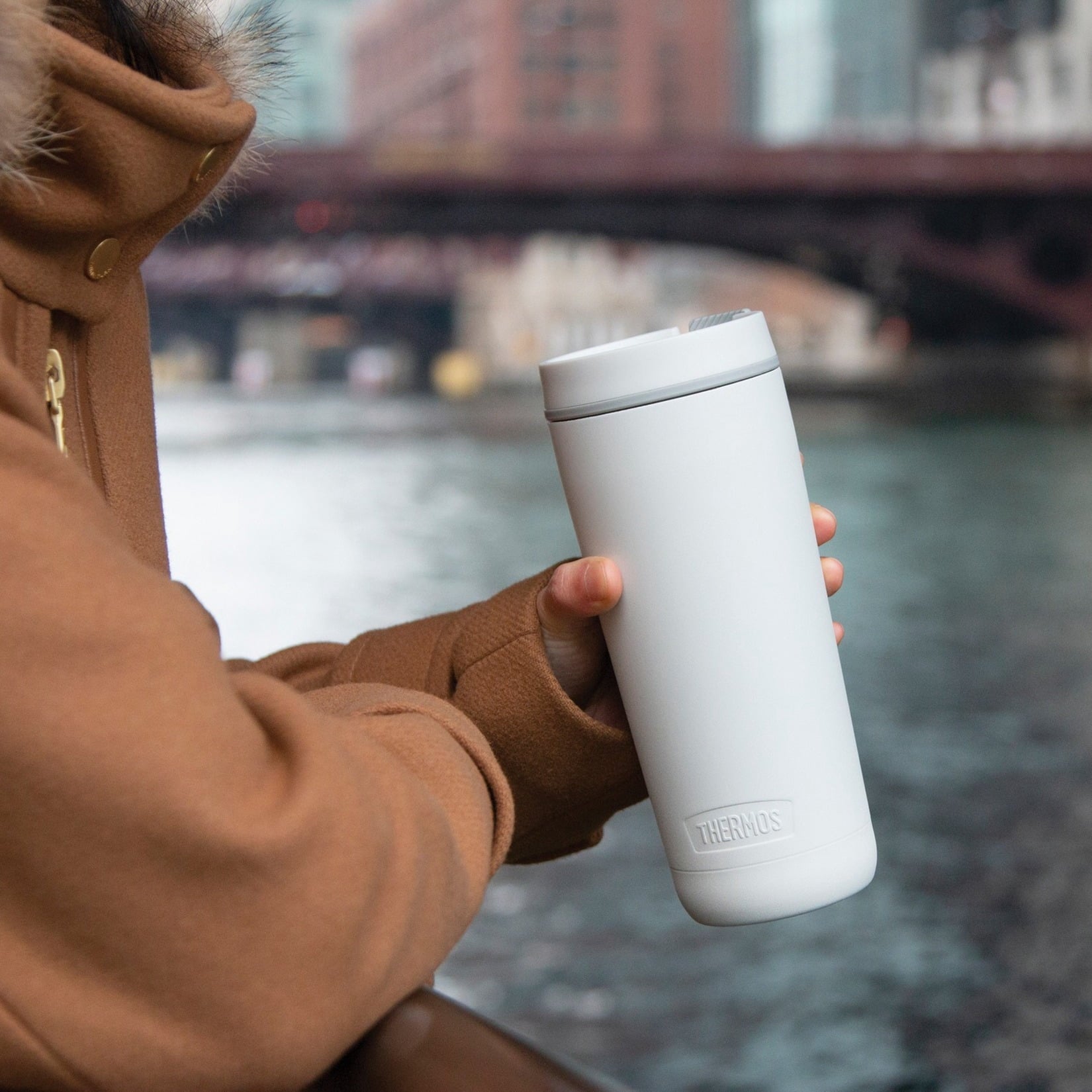 Thermos 18 oz. Alta Collection Stainless Steel Tumbler - Sleet White