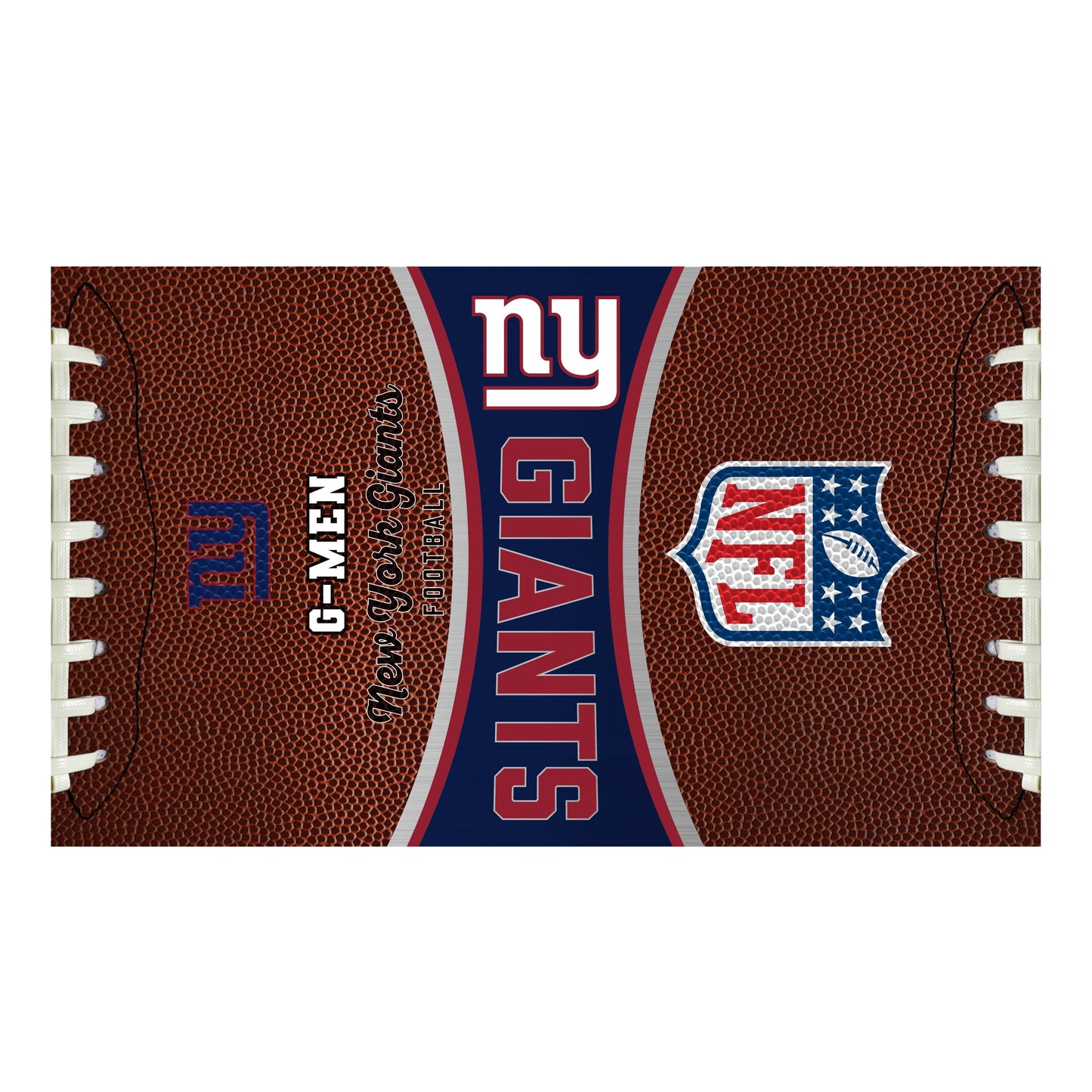 New York Giants 32 ounce vacuum insulated stainless steel tumbler with Gameball graphic