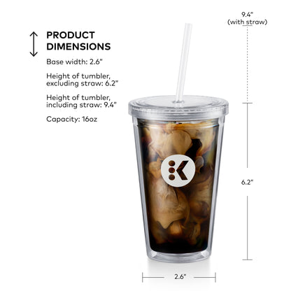 (3 pack) Keurig 16oz Brew Over Ice Tumbler