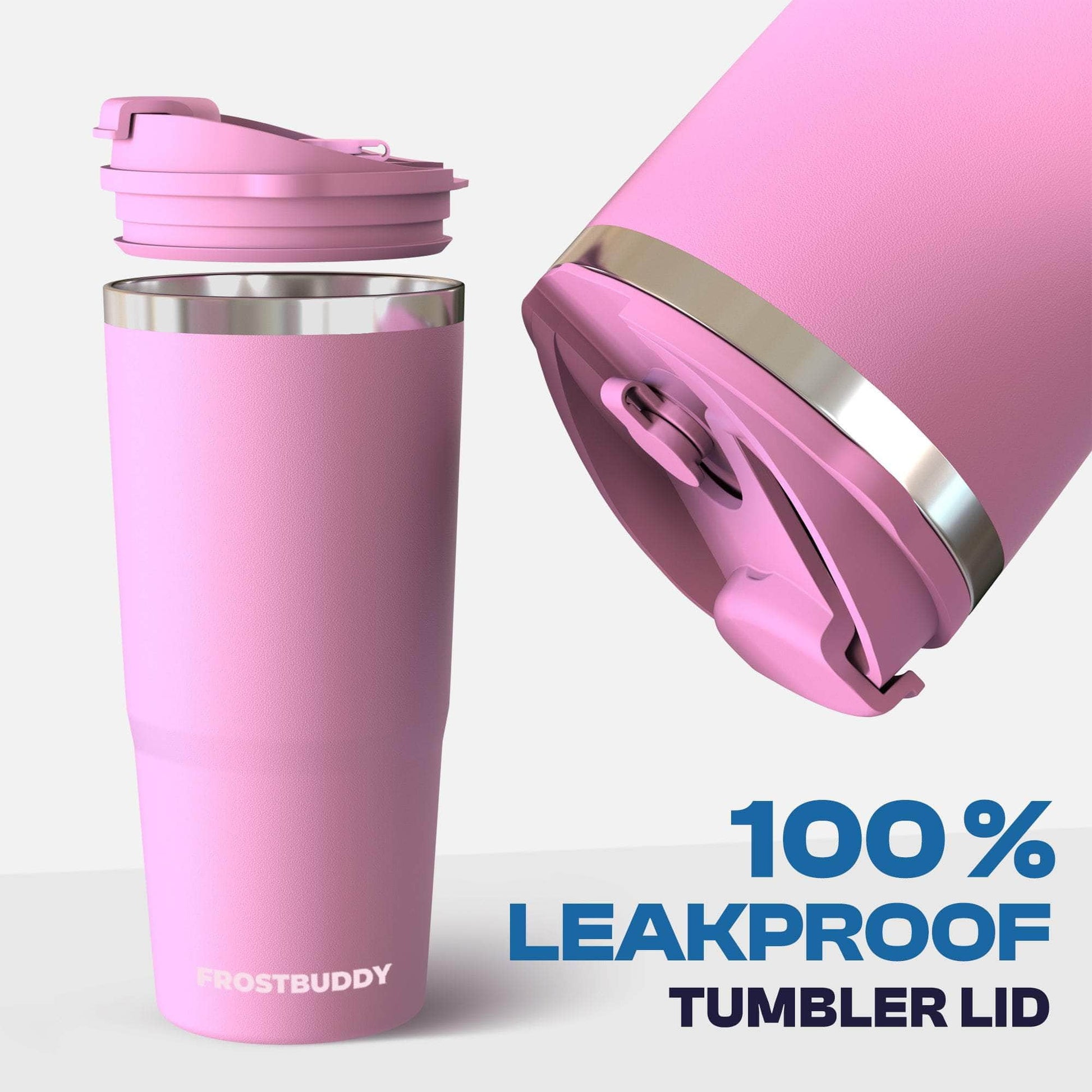 Frostbuddy | To Go Buddy - 30 oz Stainless Steel Vacuum Insulated Tumbler Cup - thermal cups for hot and cold drinks - stainless steel Tumbler Dunkin Cup (Black)